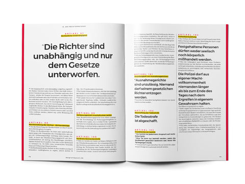 Das Grundgesetz als Magazin - Ausgabe 2025